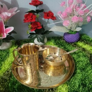 Kasha Pitoer plate Glass Bowl spoon set 2025 Big New কাঁসার 11"/10"