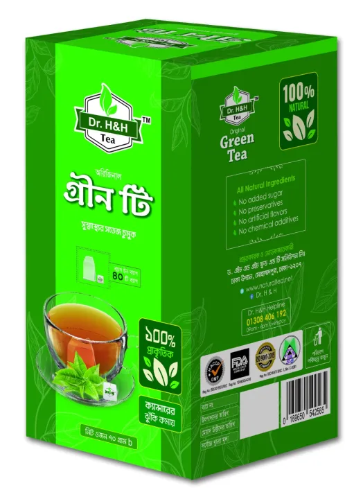 DR. H&H Natural Green Tea 40 Tea Bag-2025