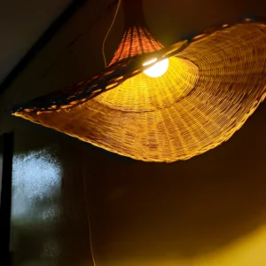 Single Layer Ceiling Hanging Bamboo Lamp Shade