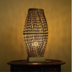 Lamp Handmade Bamboo Pitcher Shape Table Lamp
